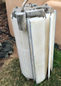 filter cleaning after grid wash service by 12 pool service in mesa arizona